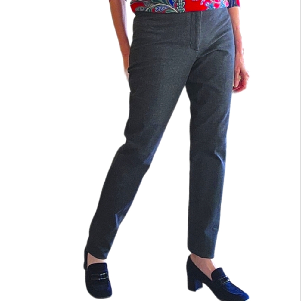 Vince Slim Tapered Lightweight Office Career Pants sz 8 charcoal